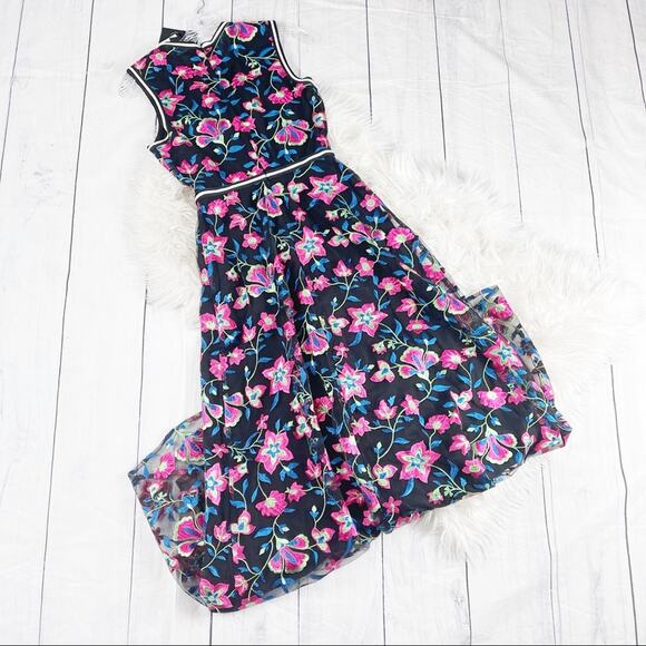 Cynthia Rowley Women's‎ Lorelei Embroidered Floral Crewneck Dress Size 2 - Picture 6 of 6